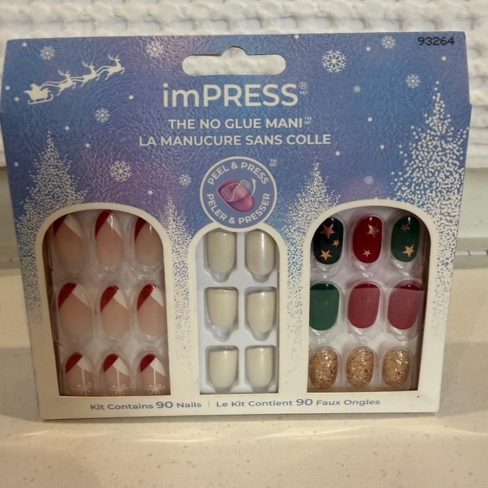 imPRESS 🎄Festive 🎄Nail Kit - Red, Green, Gold